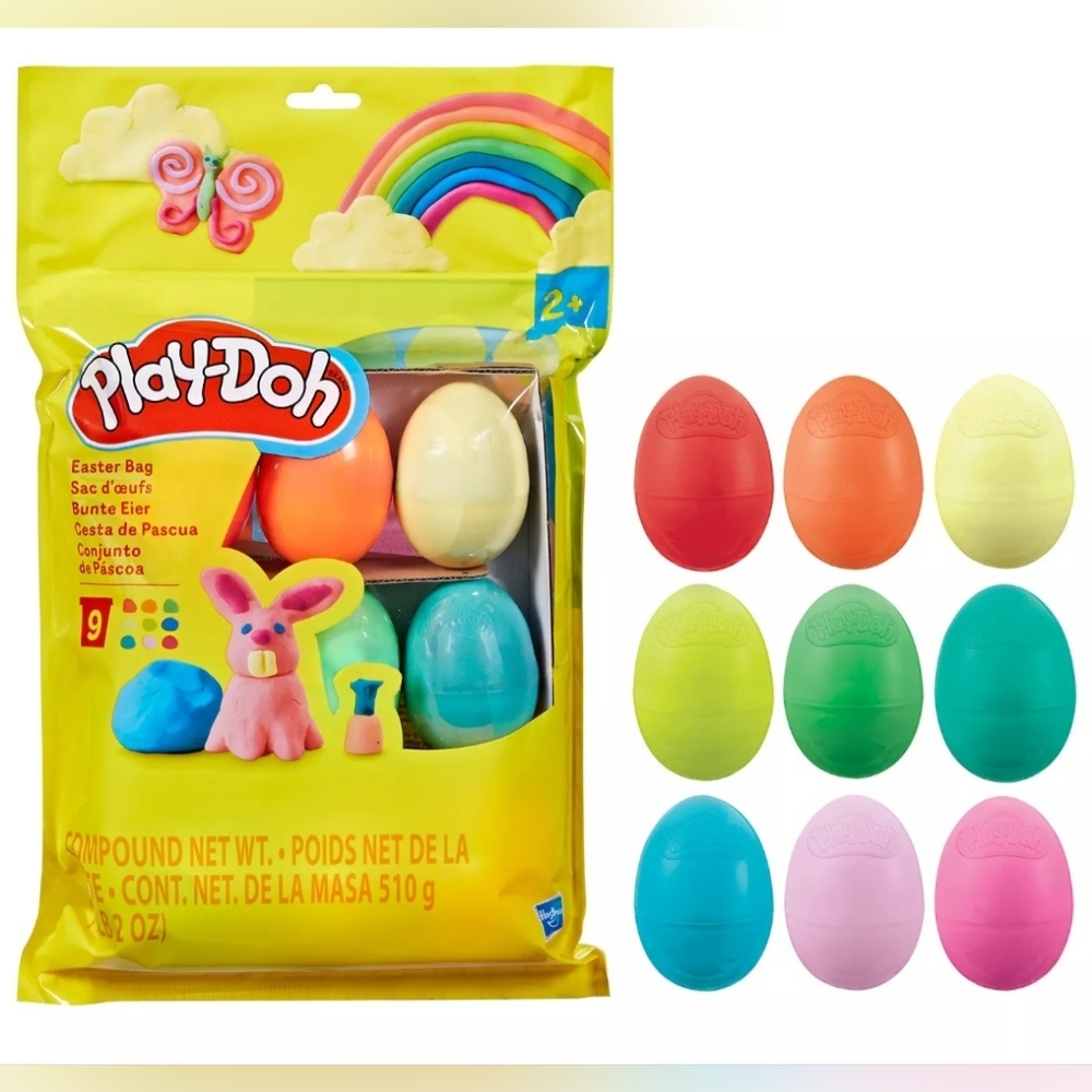 Play Doh 9 Eggs Filled with Playdoh New in Bag Easter Eggs